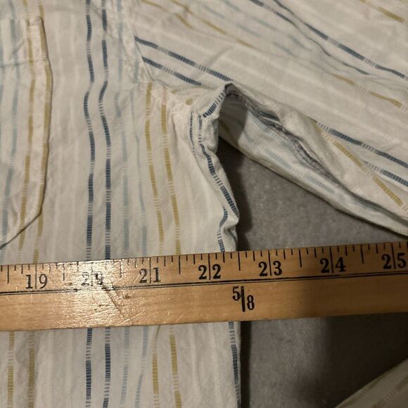 Carbon 2 Cobalt Button Down Long Sleeve Shirt Mens‎ L Striped Congruous - Picture 4 of 6